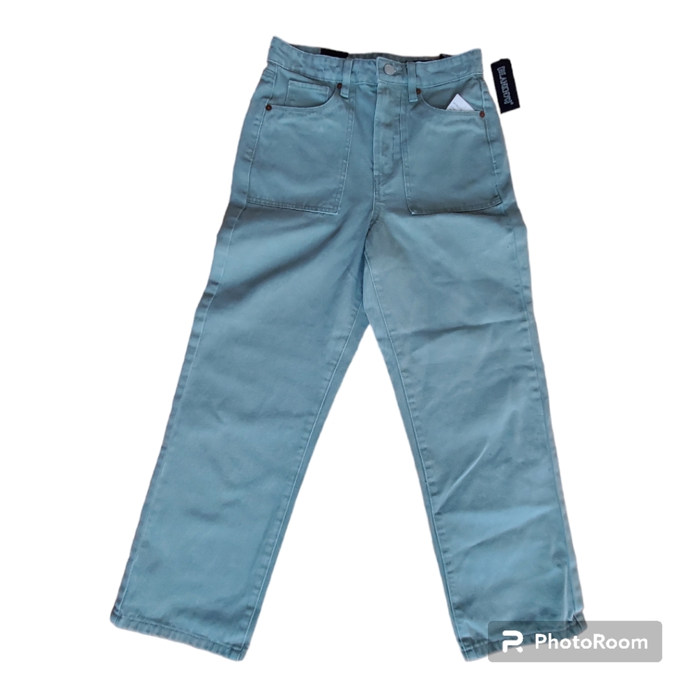 Blank nyc the baxter ribcage straight leg green size 26 - Picture 3 of 5
